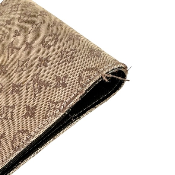 Authentic Louis Vuitton Beige & Brown Mini Lin Canvas & Leather Agenda PM - Picture 9 of 11